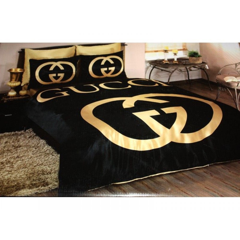 gucci nevresim takimi gold